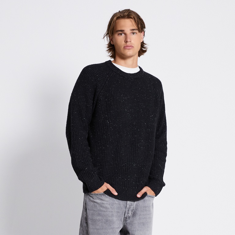 Rib-knit sweater "Rob Twisted 2.0" Black